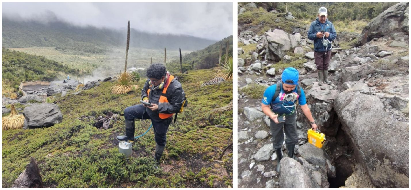 Tareas de vigilancia en el Chiles-Cerro Negro en diciembre de 2025 y enero de 2026