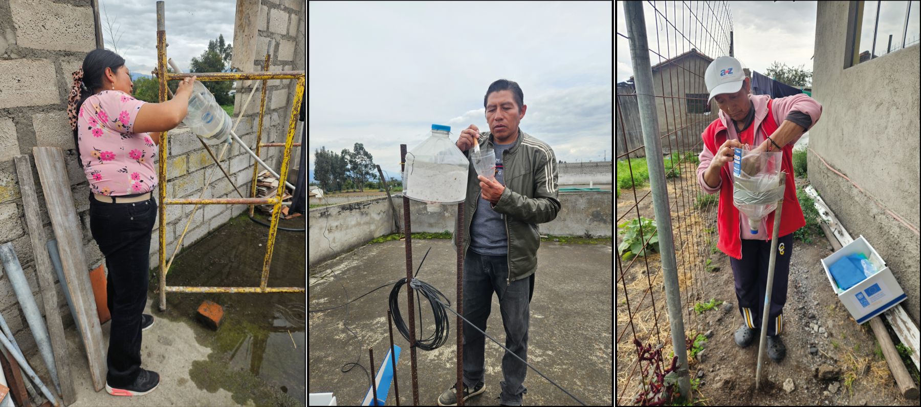 Mantenimiento de la red de cenizómetros del volcán Cotopaxi y visita técnica a observadores volcánicos