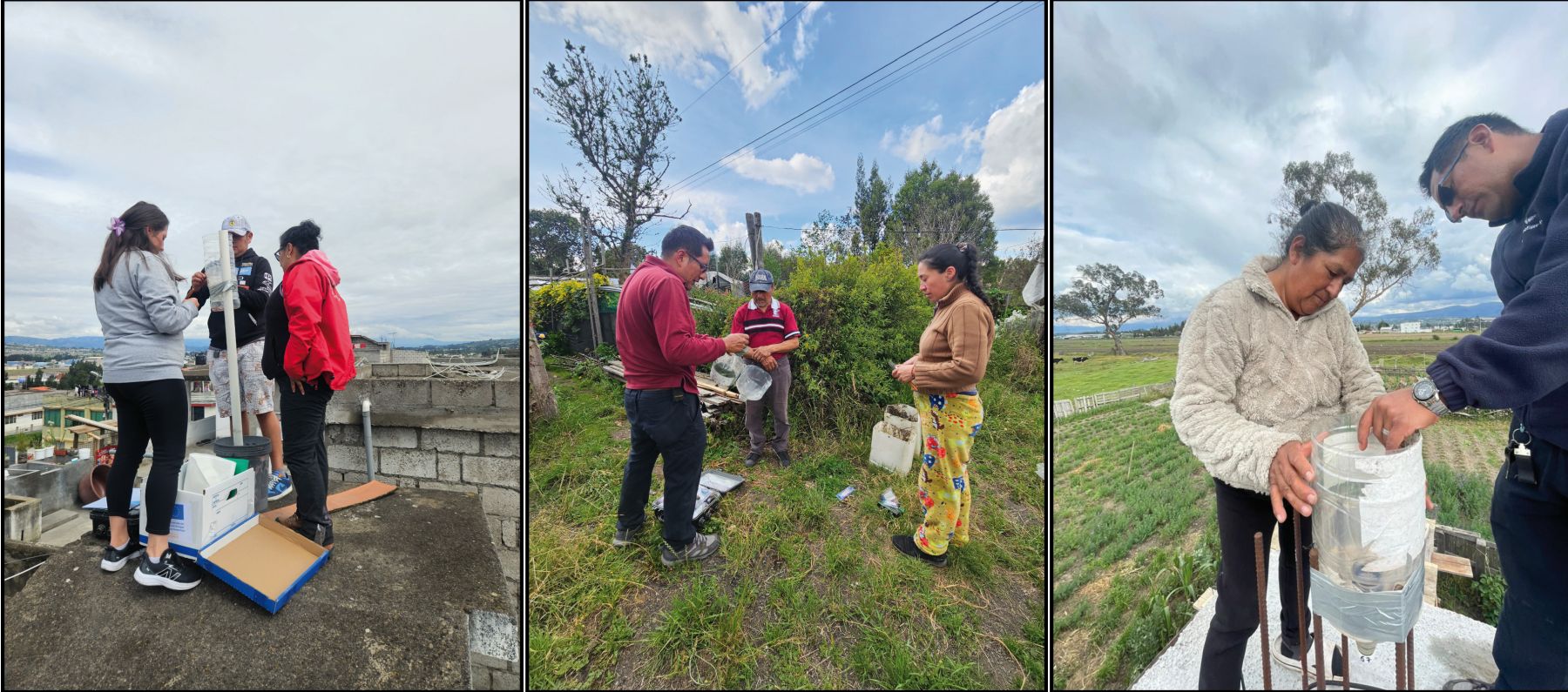 Mantenimiento de la red de cenizómetros del volcán Cotopaxi y visita técnica a observadores volcánicos