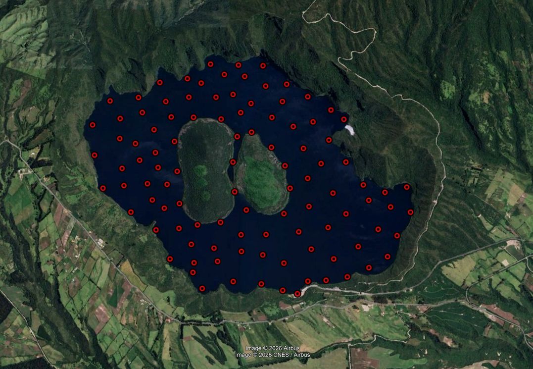 Campaña de medición de CO2 en la laguna de Cuicocha