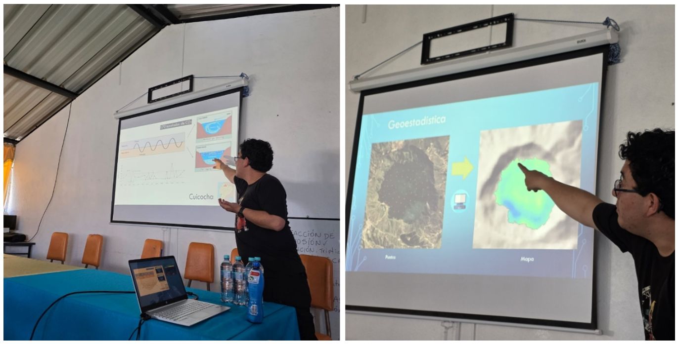 El IG-EPN presenta los avances científicos a la Comunidad de Quilotoa