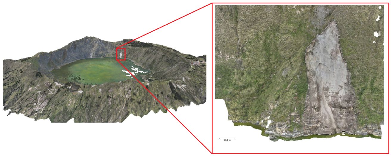 Tareas de vigilancia en el volcán Quilotoa