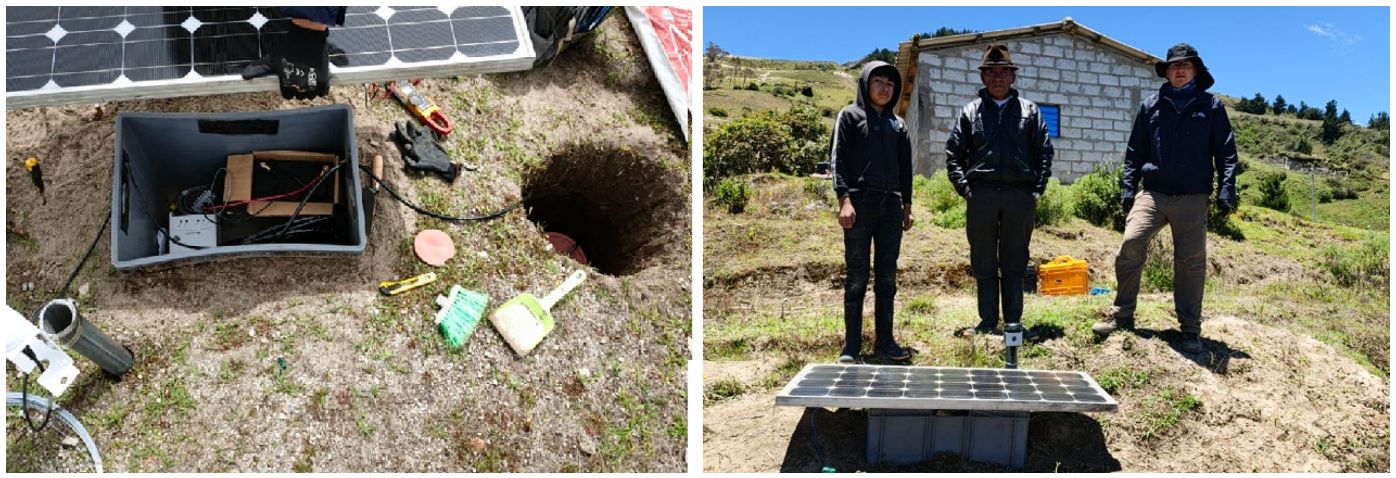 Tareas de vigilancia en el volcán Quilotoa