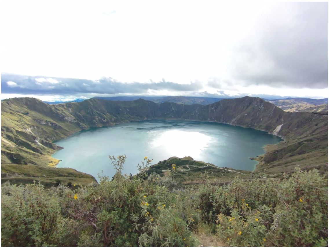 Mediciones de CO2 difuso en la laguna del volcán Quilotoa
