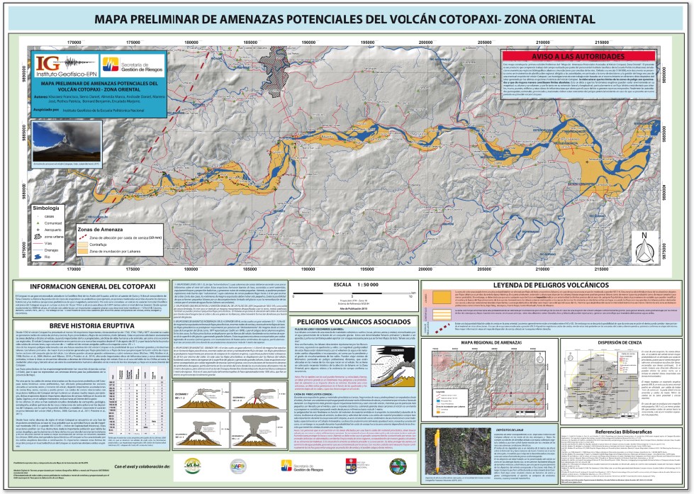 Validación del Mapa Preliminar de Amenazas Potenciales del Volcán Cotopaxi -  Zona Oriental