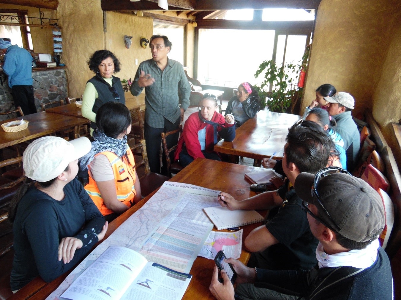 Visita de campo a las instalaciones turísticas y hoteleras de la zona sur del volcán Cotopaxi