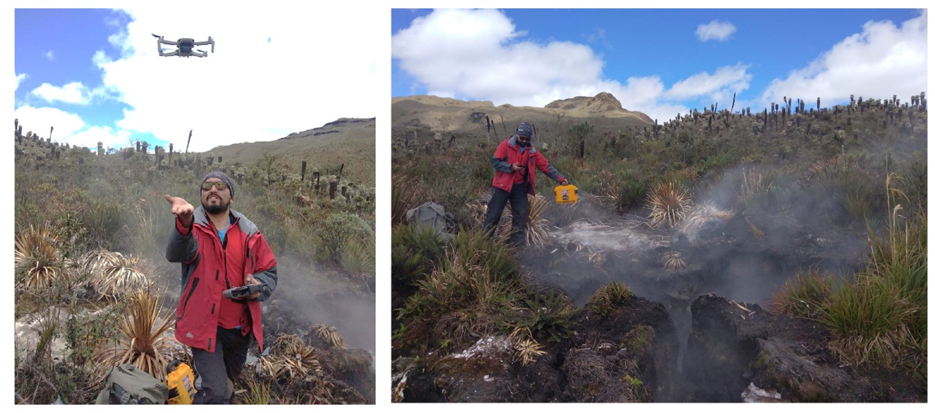 Monitoreo de fuentes termales en el complejo volcánico Chiles - Cerro Negro