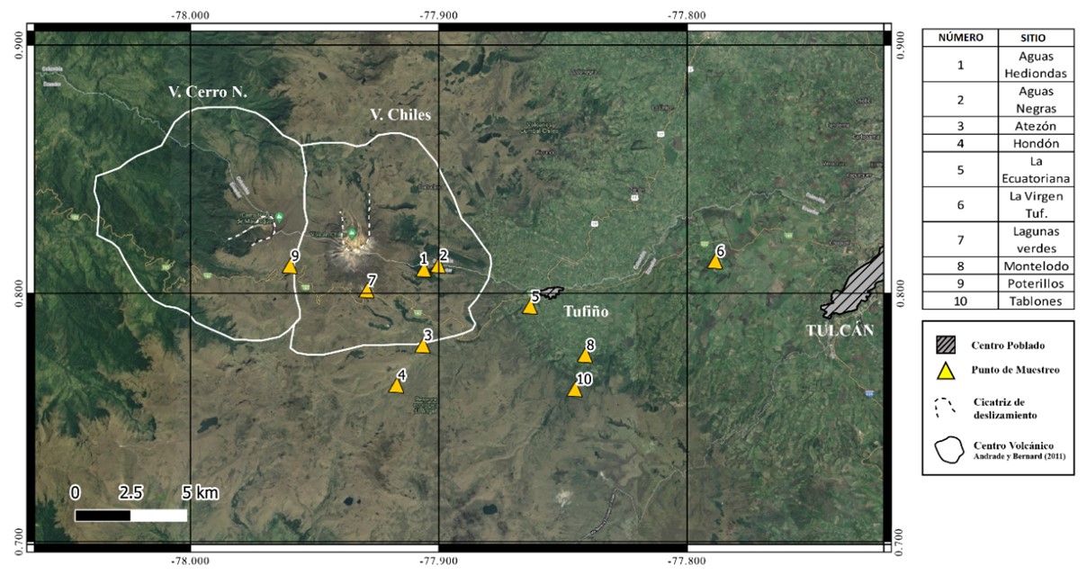 Complejo Volcánico Chiles - Cerro Negro  Informe de Monitoreo de Fuentes Termales - Septiembre de 2022