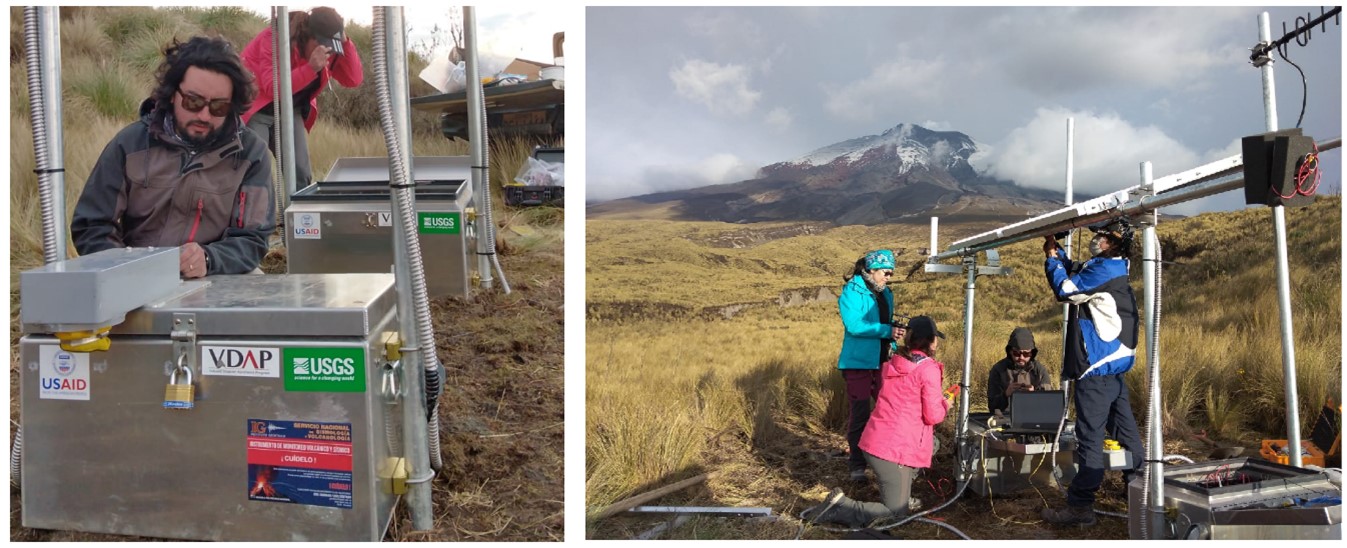 Instalación de un instrumento MultiGAS permanente en el volcán Cotopaxi