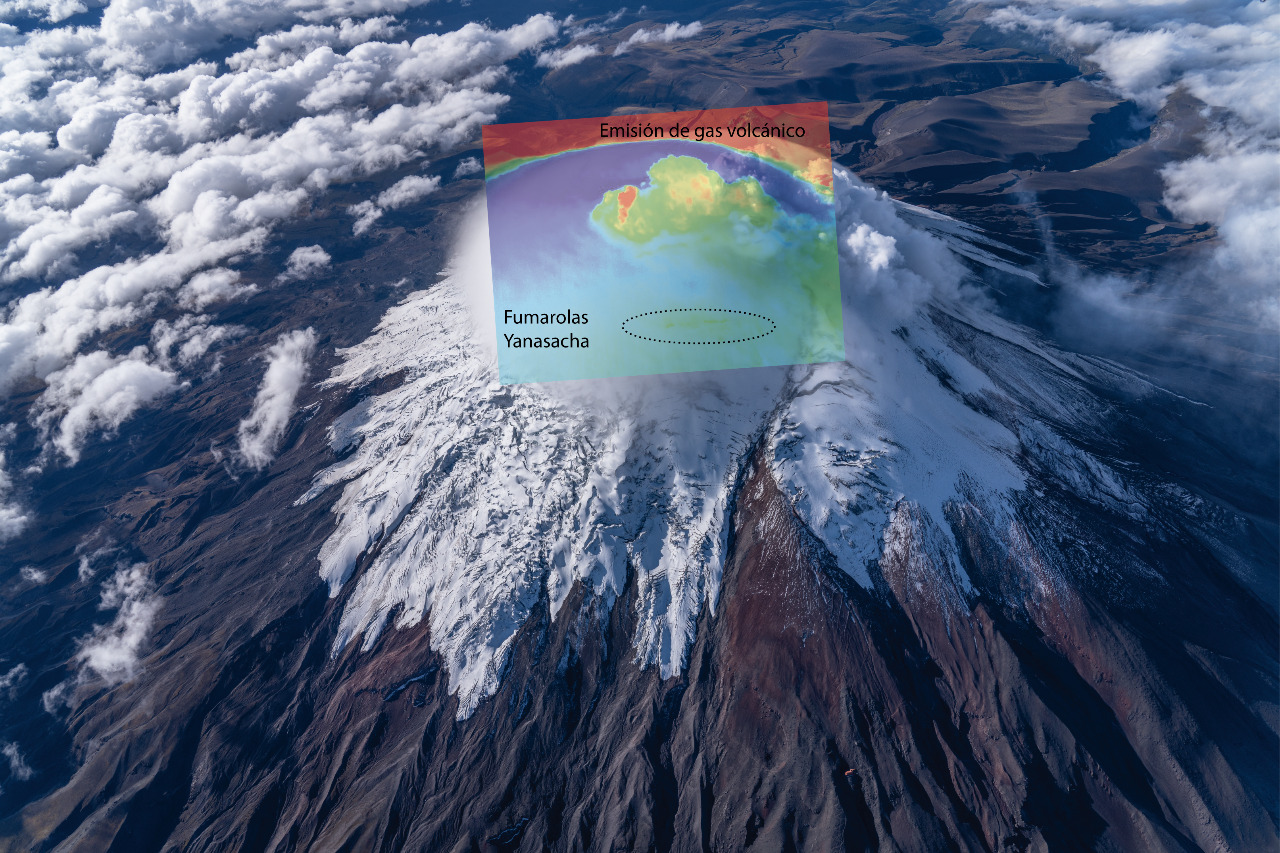 Sobrevuelo de monitoreo efectuado el 09 de diciembre de 2022 al volcán Cotopaxi