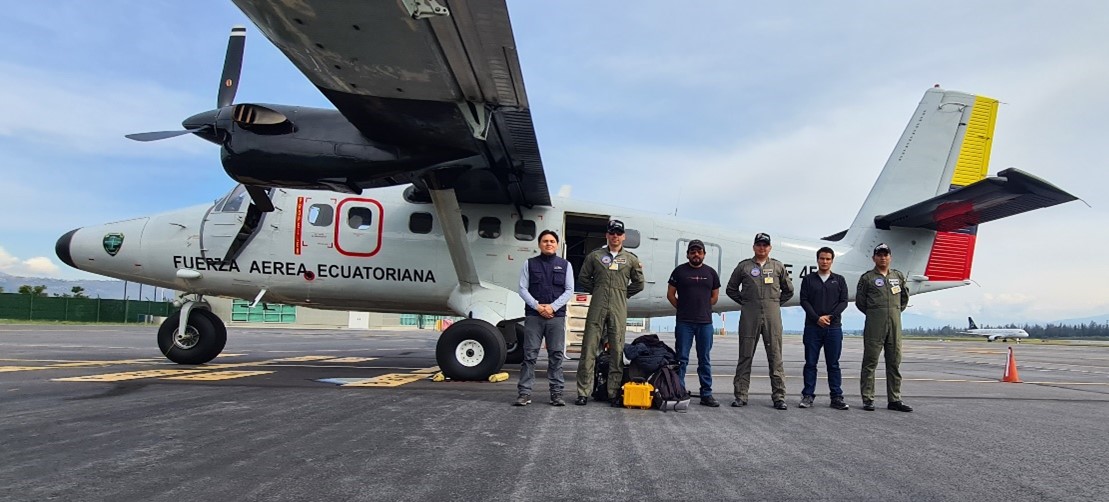 Sobrevuelos de vigilancia del volcán Cotopaxi efectuados durante el mes de enero de 2023