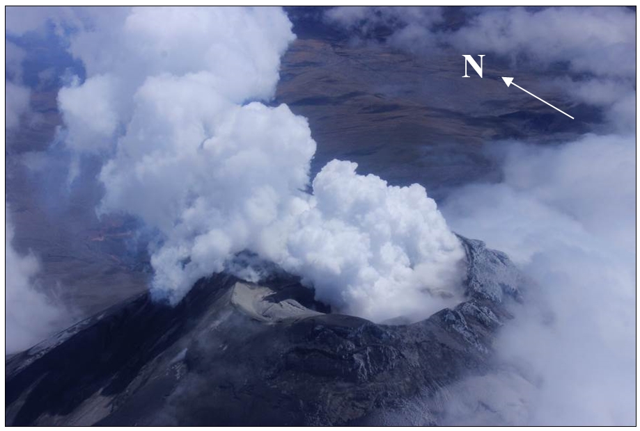 Resumen de las observaciones efectuadas durante el vuelo al volcán Cotopaxi