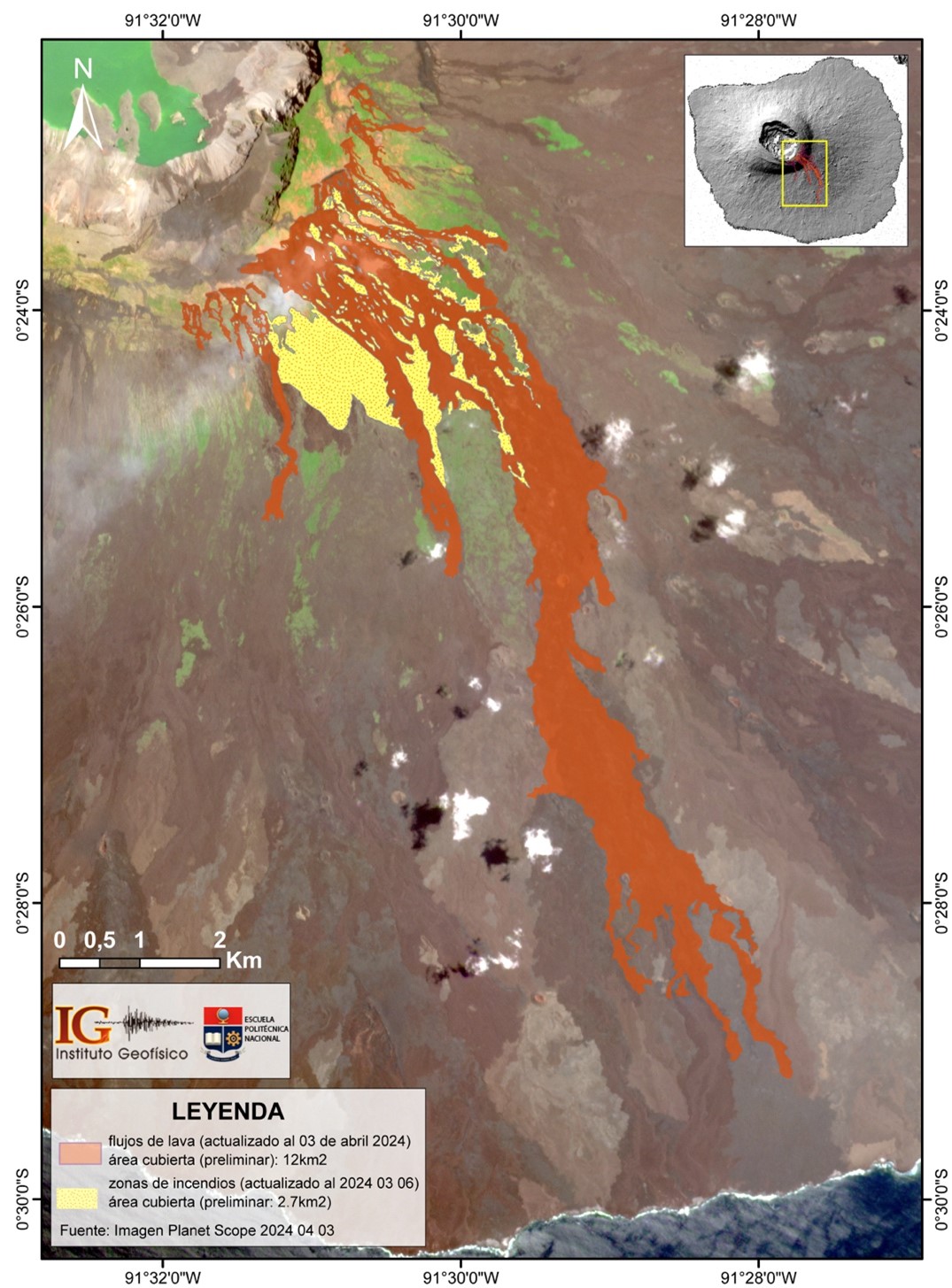 Informe Especial Volcán Fernandina N° 2024-003