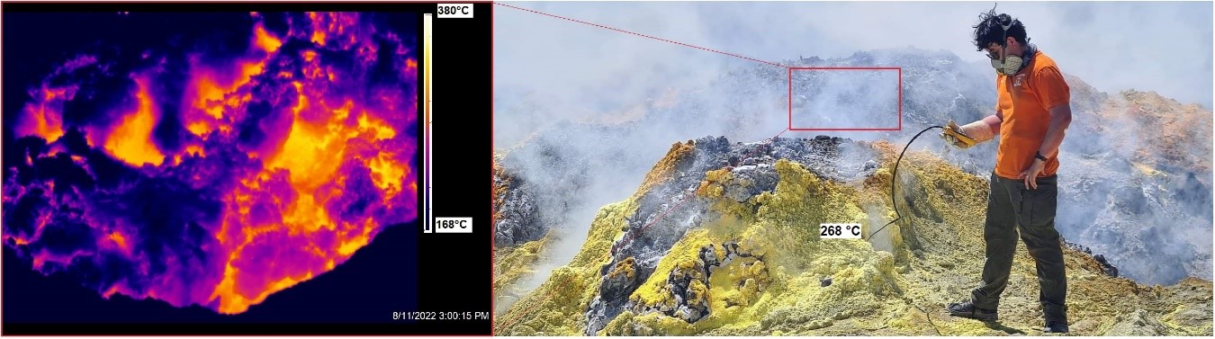 Trabajos de monitoreo de la actividad superficial del volcán Sierra Negra – Isla Isabela, Galápagos