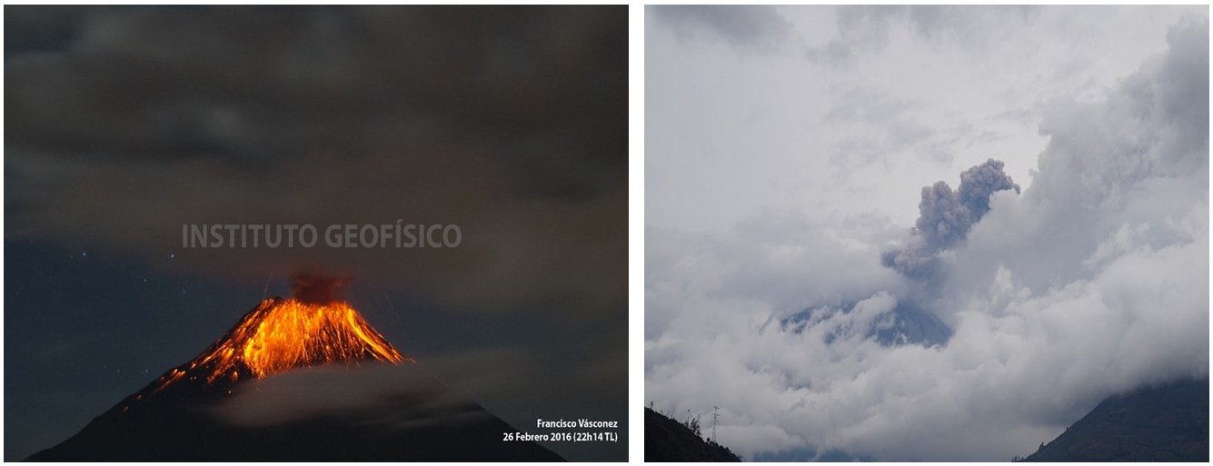 Erupción de febrero-marzo 2016 del volcán Tungurahua