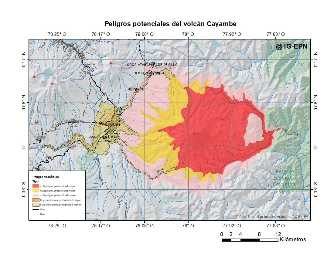 Peligros Potenciales del Complejo Volcánico Cayambe