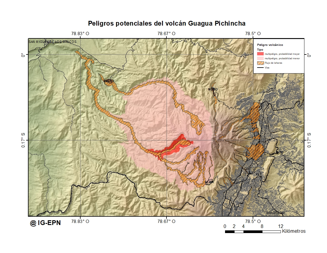 Peligros Potenciales del Volcán Guagua Pichincha