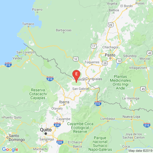 Epicenter map