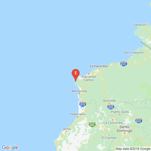Epicenter map