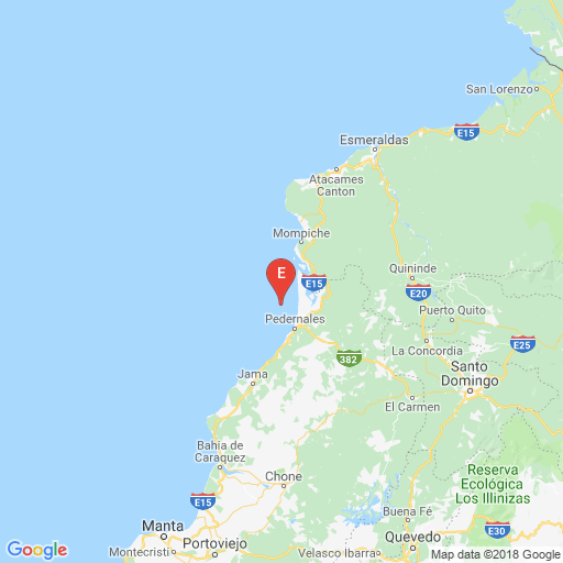 Epicenter map