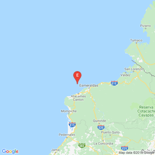 Epicenter map