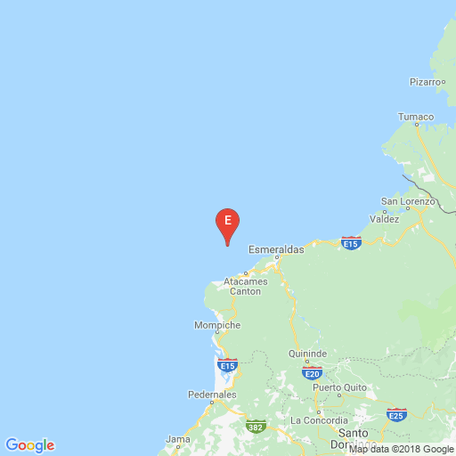 Epicenter map