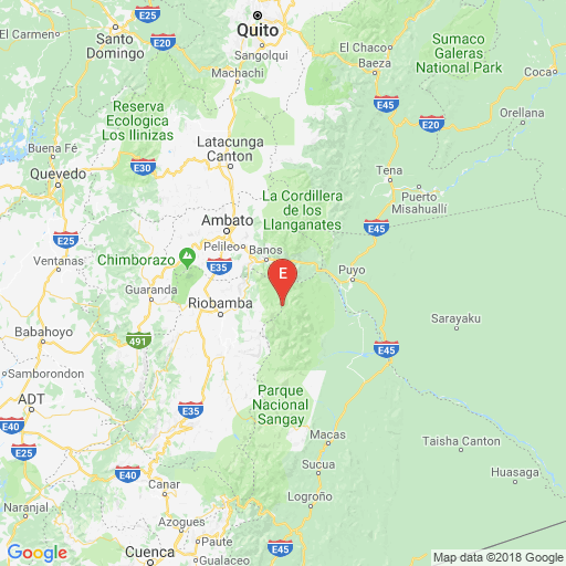 Epicenter map