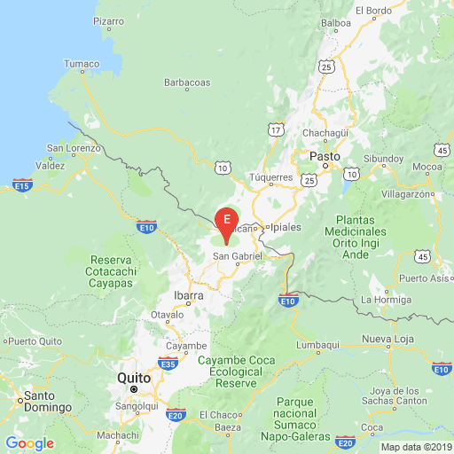 Epicenter map