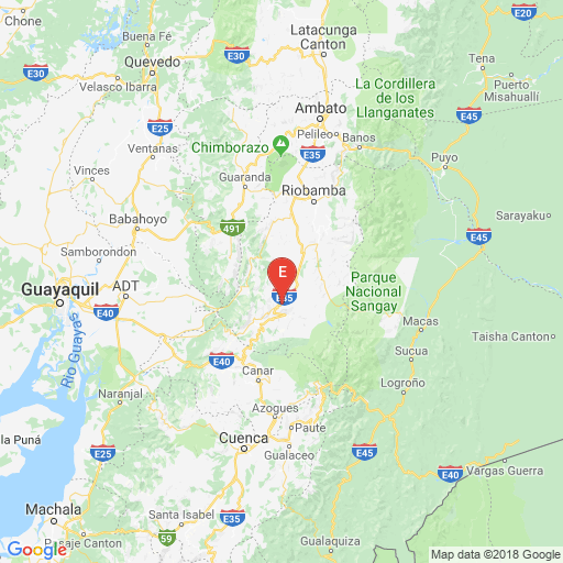 Epicenter map