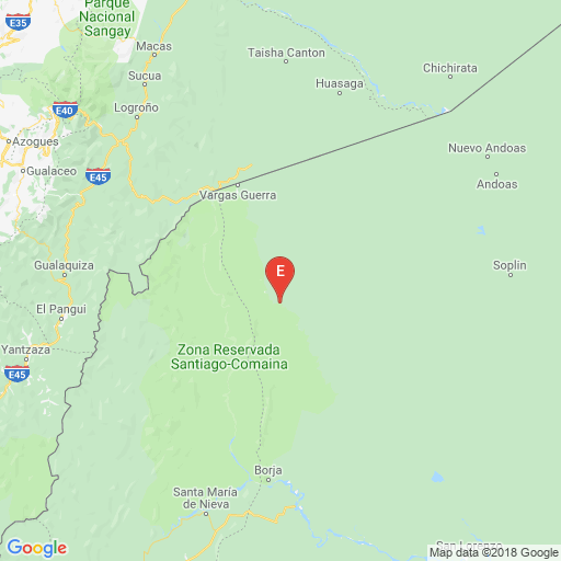 Epicenter map