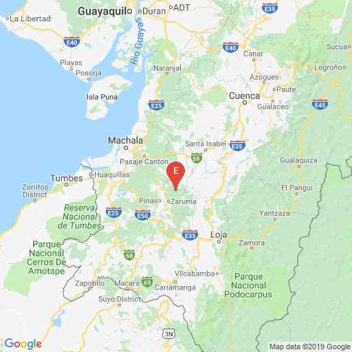 Epicenter map