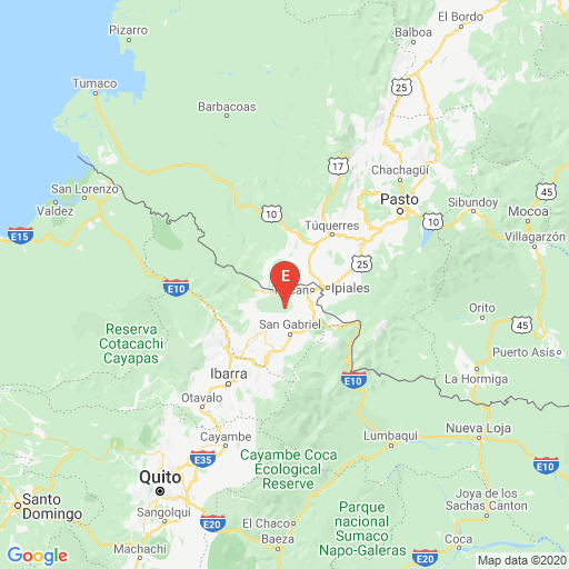 Epicenter map