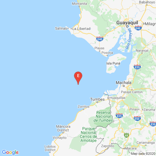 Epicenter map