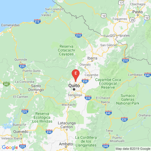 Epicenter map