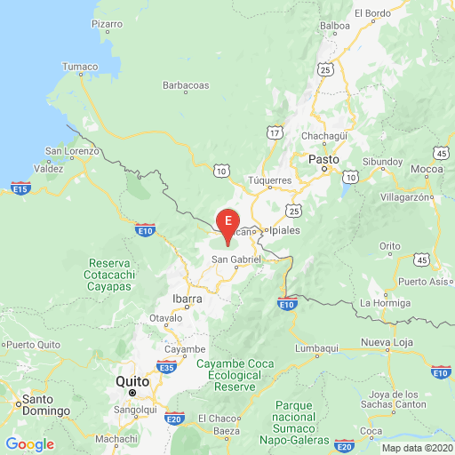 Epicenter map