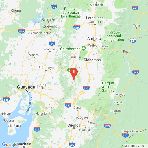 Epicenter map