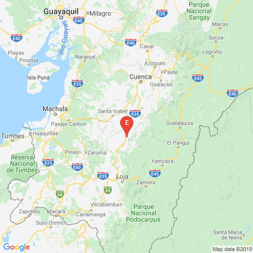 Epicenter map