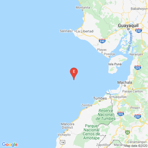 Epicenter map