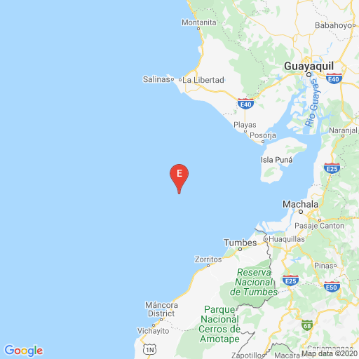 Epicenter map