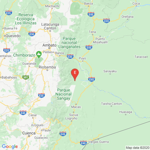 Epicenter map