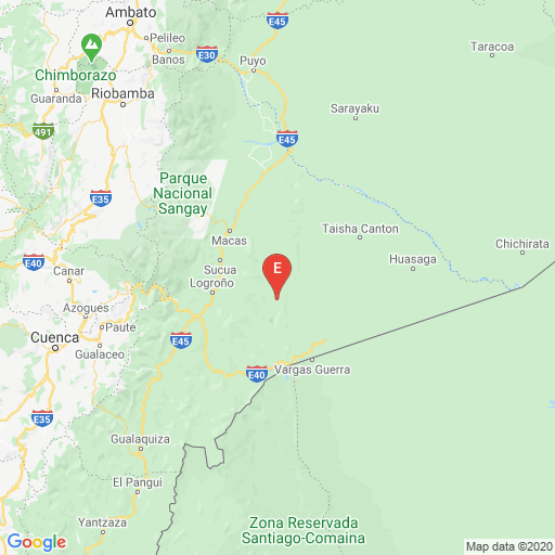Epicenter map