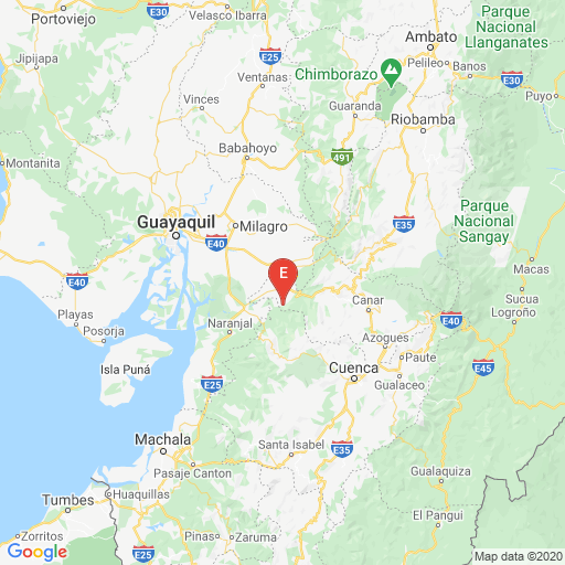 Epicenter map