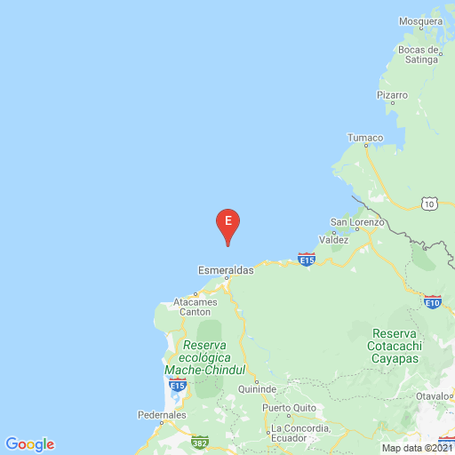 Epicenter map