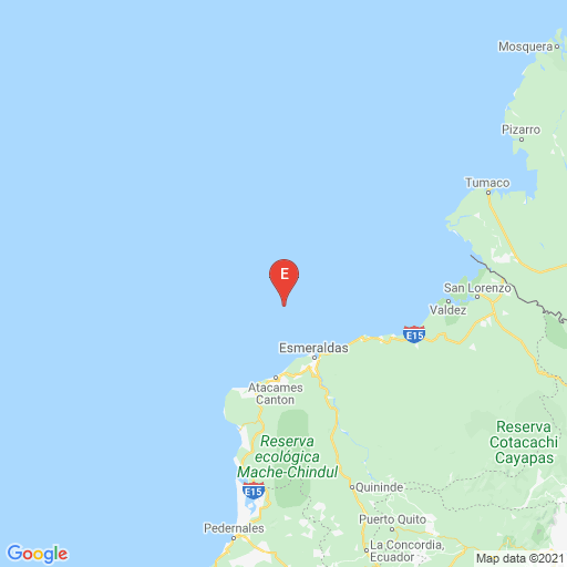 Epicenter map
