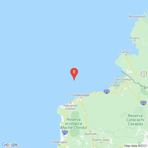 Epicenter map