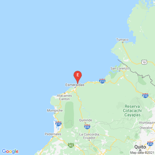 Epicenter map
