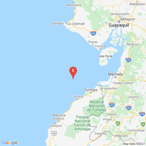 Epicenter map