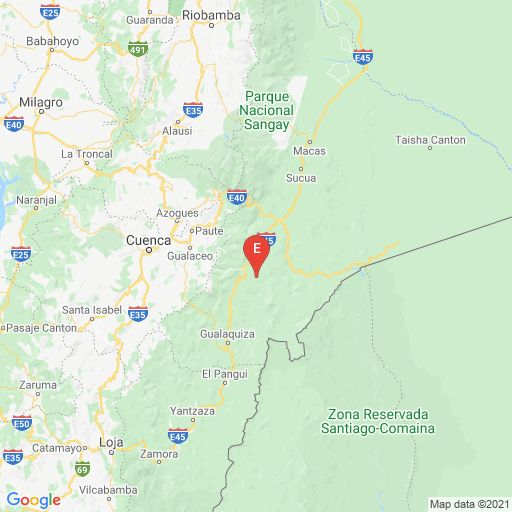 Epicenter map