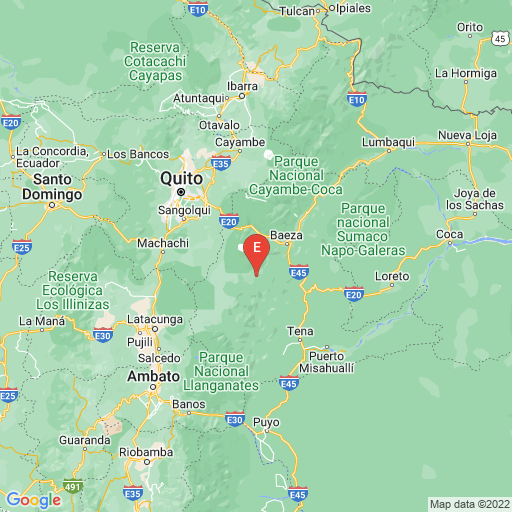 Epicenter map