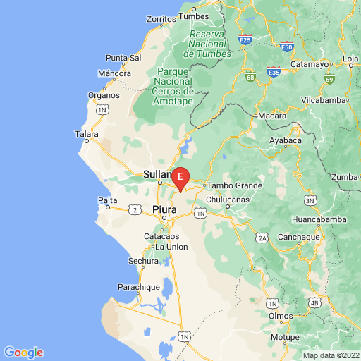 Epicenter map